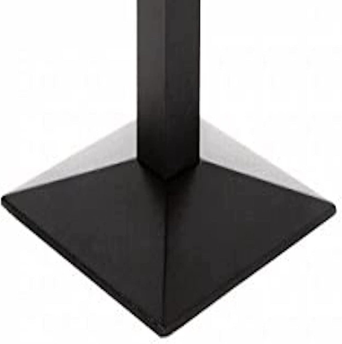 Tischgestell Schwarz | TBC311S | Gusseisen | Höhe 72 cm | Gewicht 15 kg | Bodenplatte 40x40 cm | Für Tischplatten bis 80x80 cm