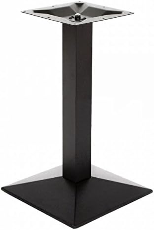 Tischgestell Schwarz | TBC311S | Gusseisen | Höhe 72 cm | Gewicht 15 kg | Bodenplatte 40x40 cm | Für Tischplatten bis 80x80 cm