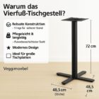 Gastro Tischgestell kompakt TBC-310ST aus Stahl