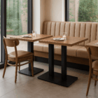 Kompaktes Tischgestell Gastronomie – Modell TBC-312-ST in Schwarz